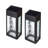 Black Powder Coated Aluminum Solar Powered Integrated LED Metal Deck Light