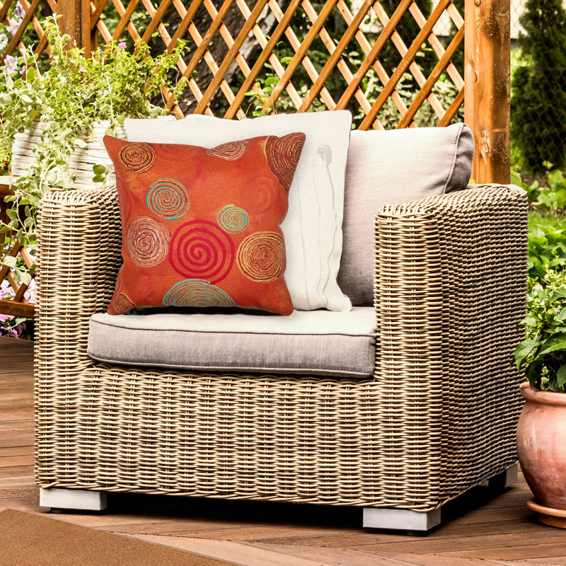 Outdoor Throw Pillow, 20" x 20", Warm 1