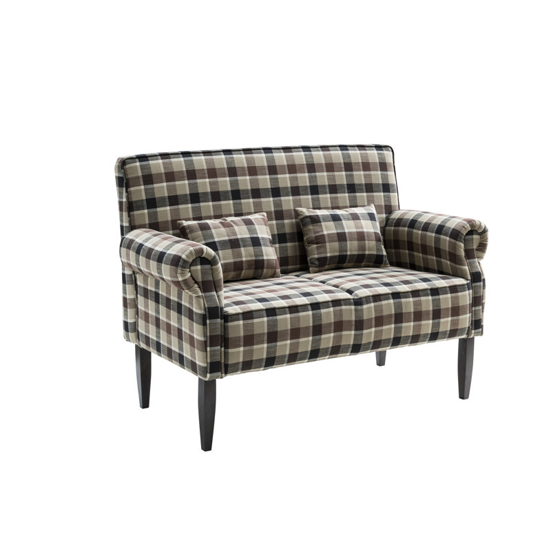 Andrew Upholstered Bench, Black