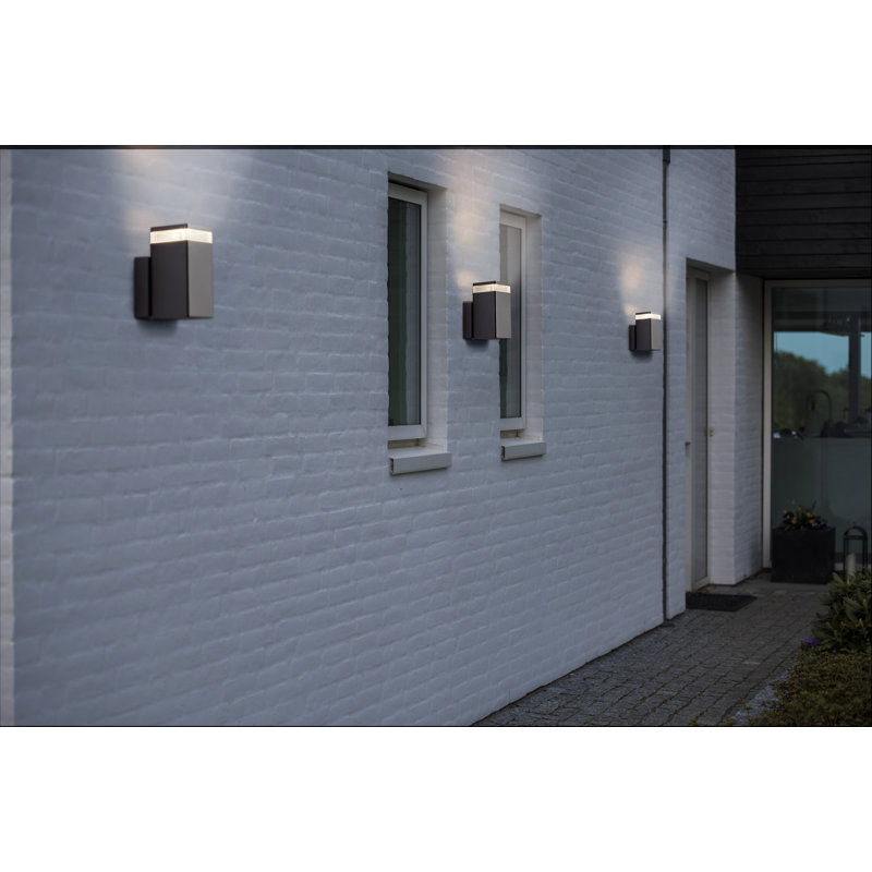 Athiya Black Outdoor Armed Sconce