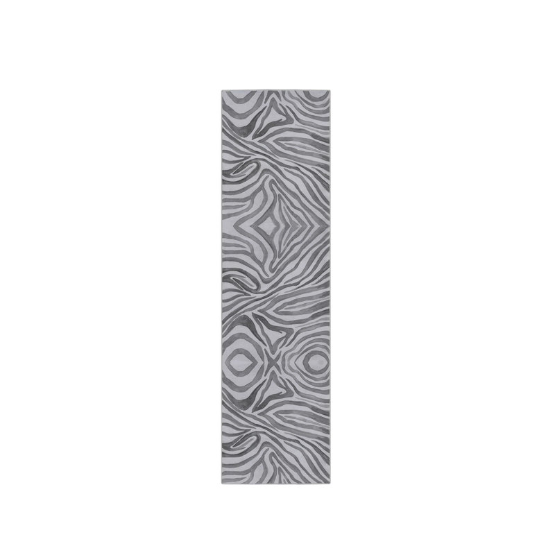 Zebra Muted Clay Area Rug, Tapis de couloir 2 pi 9 po x 10 pi