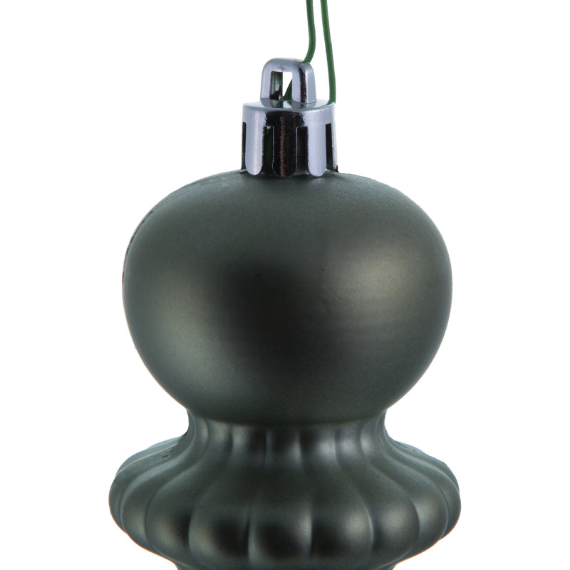 Ornement de Noël 14 po Finial Drop UV, Fer forgé mat