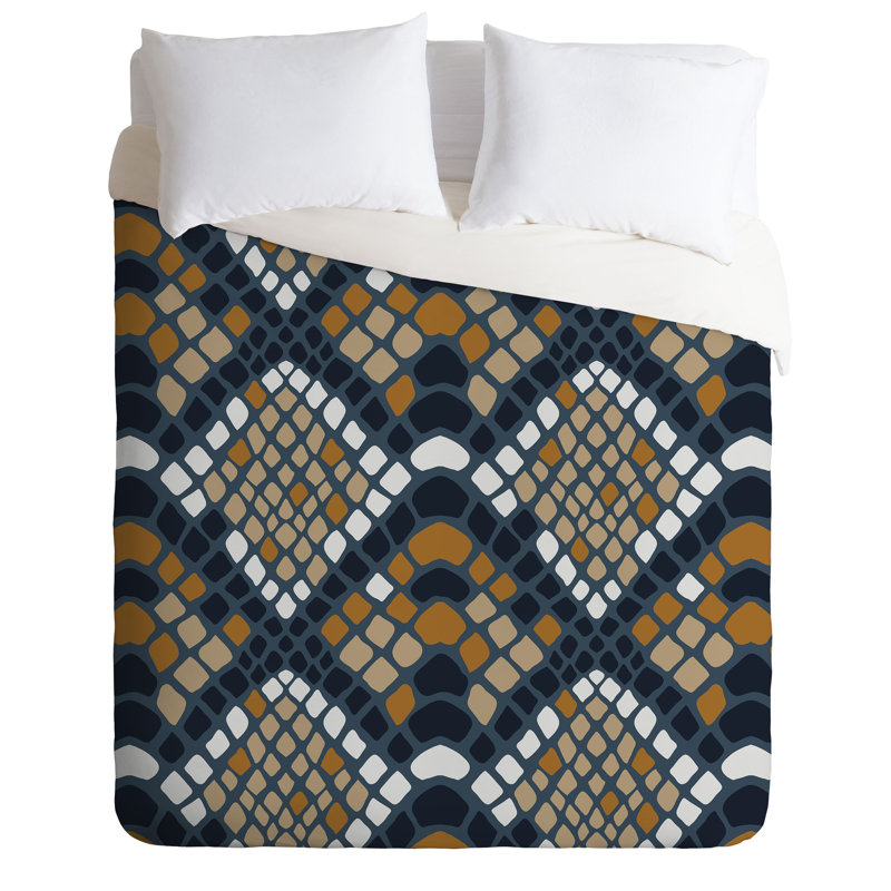 Avenie Geometric Shapes Duvet Cover, Twin Duvet Cover + 1 Sham