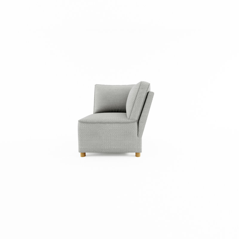 Bussell Upholstered Accent Chair, Gray Linen Blend