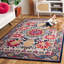 Tapis floral en laine touffeté à la main rouge / ivoire Onasis-476421566
