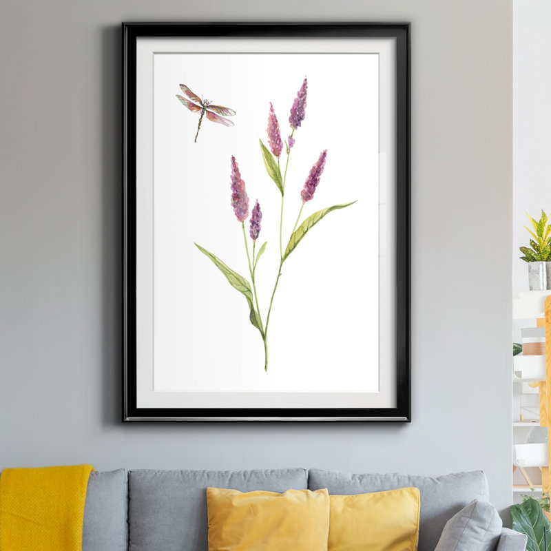 Wildflower Botanical IV - Cadre photo, reproduction d'art sur papier, H 18,5 po x l 24,5 po x P 1,5 po, Papier noir