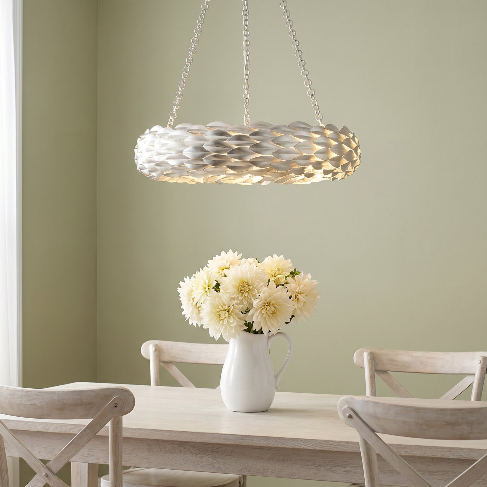 Adelynn Wagon Wheel Pendant Light, 6