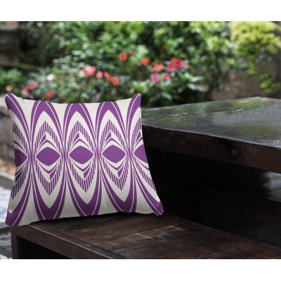 Geometric Outdoor Reversible Throw Pillow