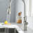 Lefton Touchless Faucet With Pull-down Sprayer, Single-hole Motion Sensor Faucet For Kitchen Sink, KF2210-107653741