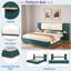 Lit plateforme tapissier avec tablettes-76383254-76383250