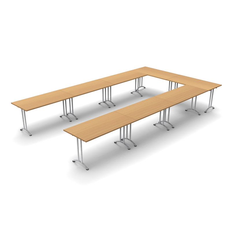 16 Person Conference Meeting Tables Complete Tables Set, Beech