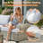 Tommy 10 - Person Outdoor Wicker Patio Conversation Furniture Set With Rocking Swivel Chairs And Fire Pit Table-33698228-33772539