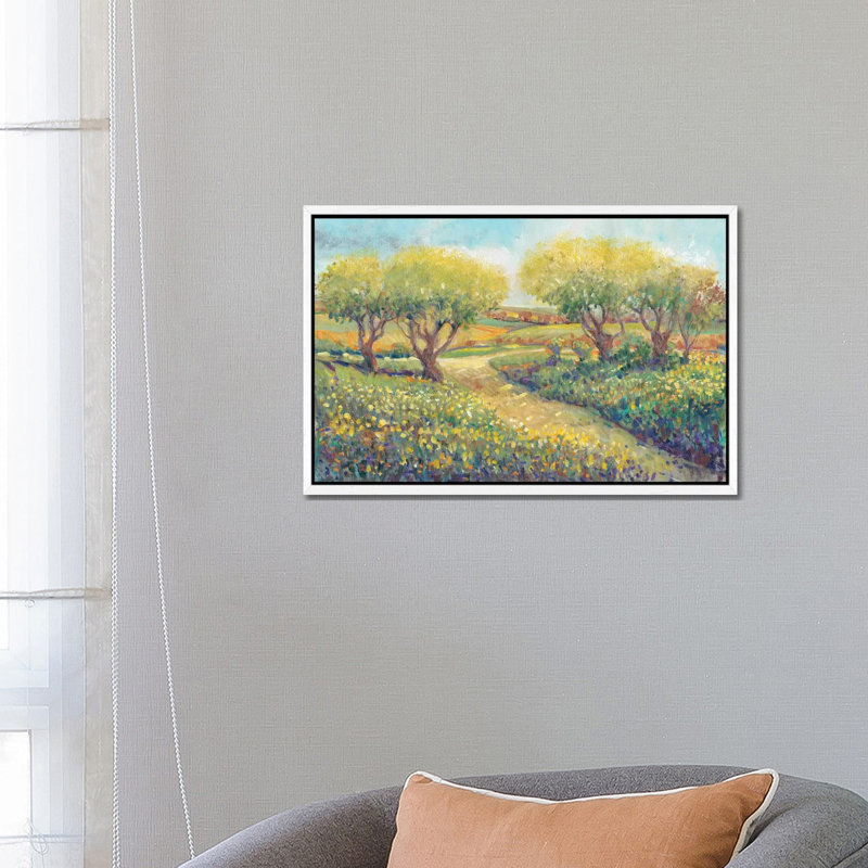 Garden Path II by Tim OToole - Gallery-Wrapped Canvas Giclée on Canvas, White Framed, 66.04 cm H x 45.72 cm W