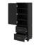 Grande armoire de rangement autoportante avec deux tiroirs-1749760284