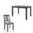 5-Piece 48" Rectangular Dining Table Set-132841906-134281235