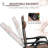 Set Of 2 Outdoor Rocking Chairs, Foldable Reclining Zero Gravity Lounge Rocker With Pillow