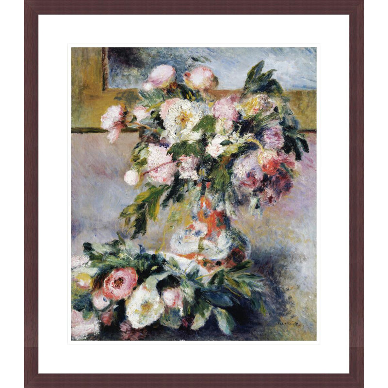 «Pivoines» par Pierre-Auguste Renoir, impression giclée sur cadre, H 26,82 po x l 23,5 po