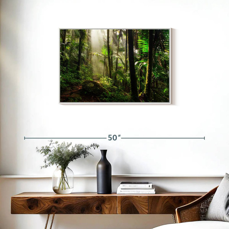 Forêt nationale d'El Yunque, Cadre flottant blanc, 31 po x 21 po