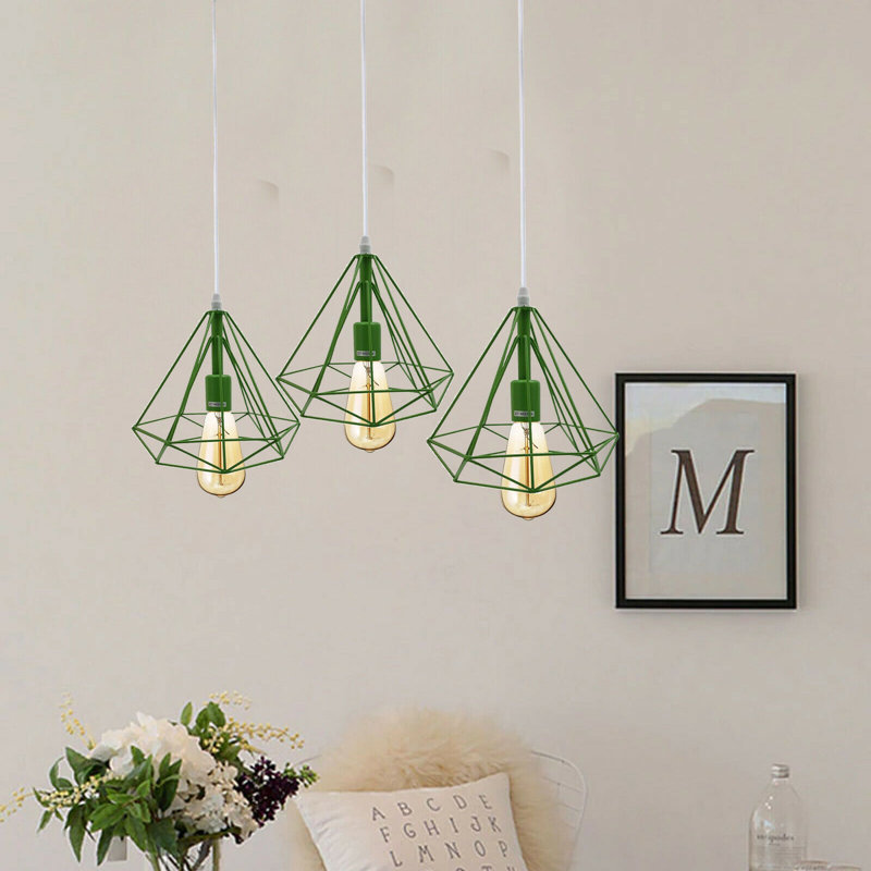 Hessle 3 - Light Kitchen Island Pendant, Green