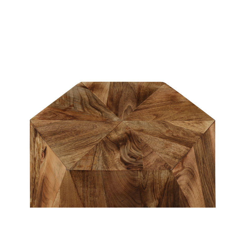 Table d'appoint en bois massif d'acacia