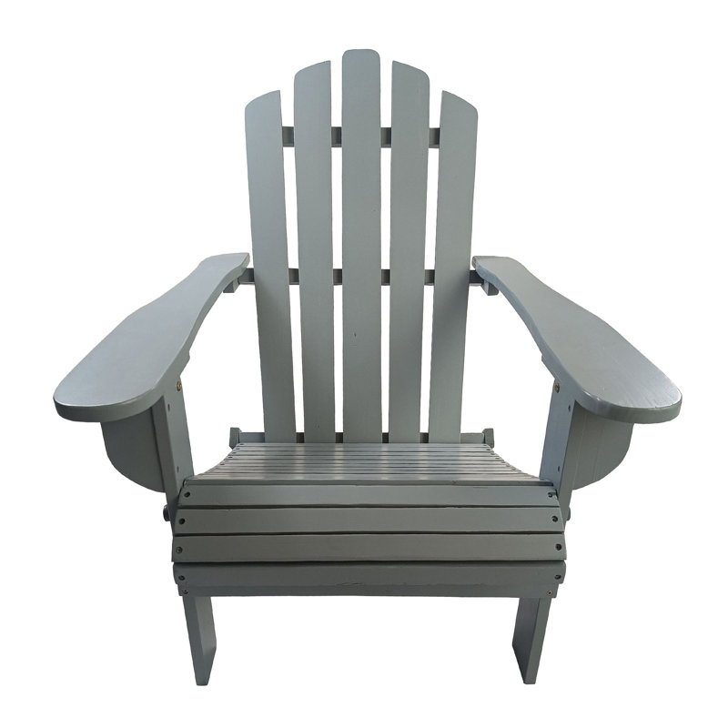 Foldable Grey Wood Chair - Comfortable And Practical For Outdoor Indoor, Solid Hardwood, Wide Seat Armrest, 250 Lbs Capacity Style, Easy Transport Storage, Various Spaces