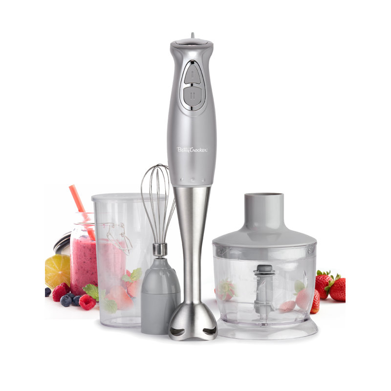 BCK Series Betty Crocker 2 Speed Hand Immersion Blender, Silver