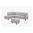 Alger 98" Wide Left Hand Facing Sofa & Chaise With Ottoman-786328635
