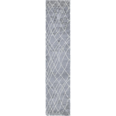 Tapis géométrique gris