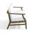 Clinkscales Solid Wood Teak Outdoor Loveseat With Cushion And Arms-114983537-114983538