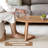 Burlywood Solid Wood Oval Coffee Table Sets