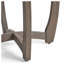 Table bistro ronde en bois gris 27,5 po Hermosa