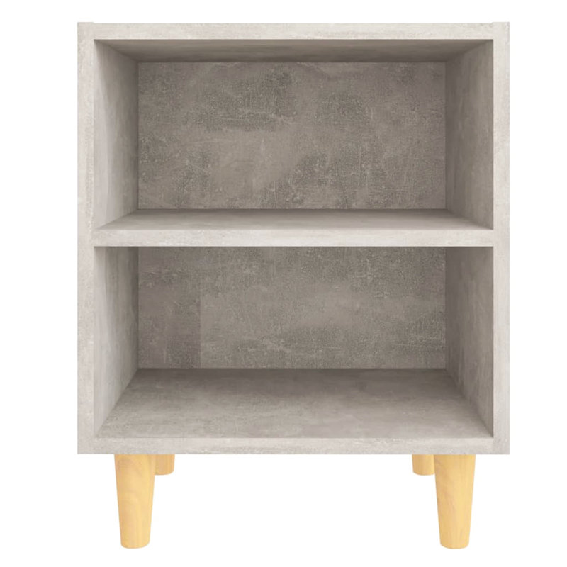 Sheryl 40cm W Manufactured Wood Bedside Table, Light Grey, Individual