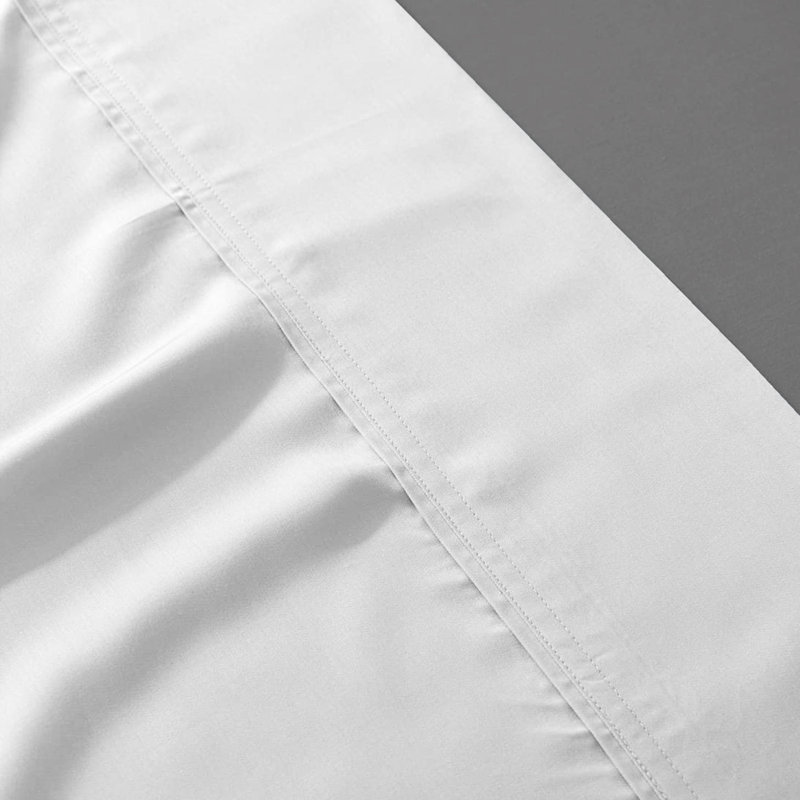 100% Organic Cotton Cool & Crisp Percale Weave Sheet Set - Sleep by Wayfair™, White, Full/Double Sheet Set with 2 Pillowcases