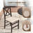 Padded Stackable Folding Dining Chairs with Solid Wood Frame-1997018714
