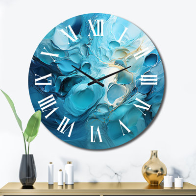 Daeyonna - Horloge murale paysage abstrait