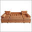 Canapé-lit 109,5 po en forme de U avec lit escamotable, canapé-lit convertible 2 en 1 avec accoudoirs amovibles et ports USB, canapé modulaire surdimensionné avec méridienne pour salon / appartement, orange-129158326
