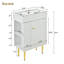 Ensemble de meuble-lavabo simple avec plateau en céramique Rodell