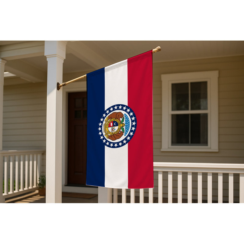 Drapeau de l'État du Missouri — Drapeau extérieur, H 36 po x l 60 po