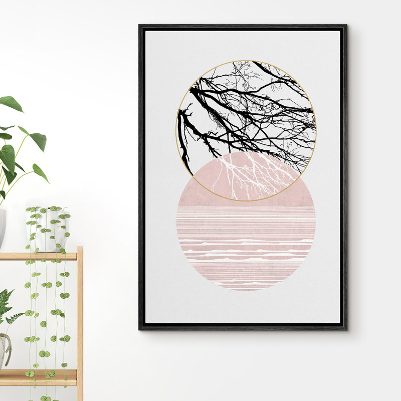 Cadre flottant, impression sur toile, Cadre noir, H 24 po x l 16 po x P 1,5 po