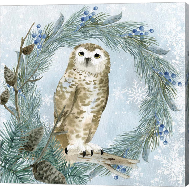 «Winter Owl 3» par Kimberly Allen - impression sur toile tendue
