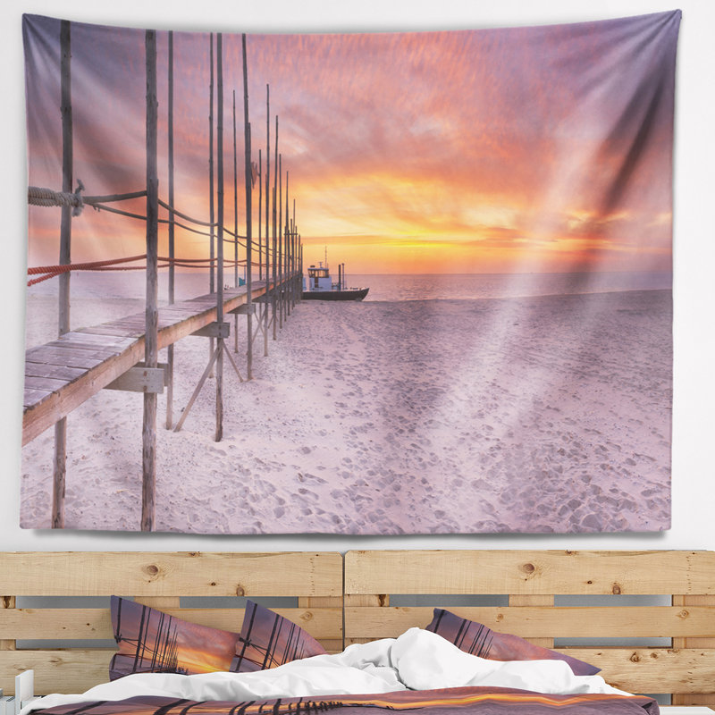 Tapisserie maritime Seaside Texel Island Seaside, H 50 po x l 60 po