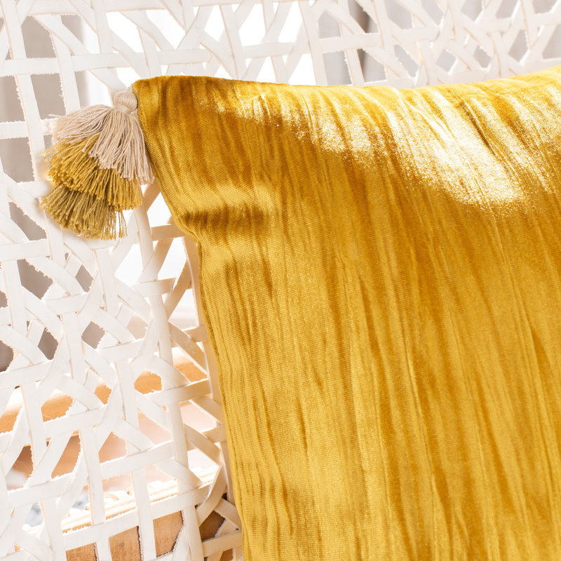  Gwena Throw Pillow, Mustard