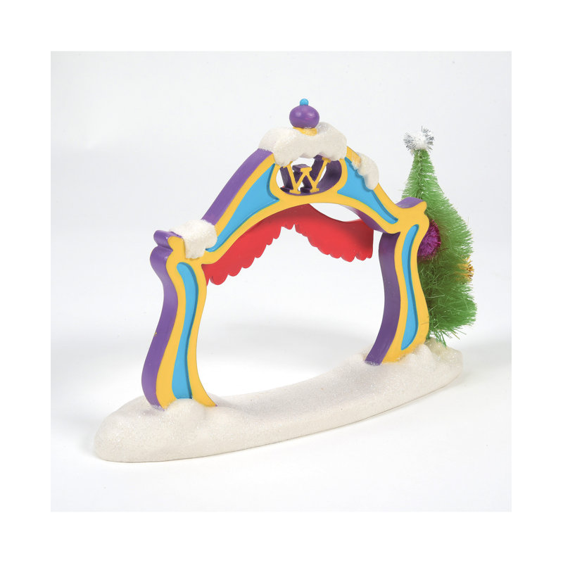 Dr. Seuss the Grinch Village Grinch Archway Village Accessory Figurine H 5,6 po