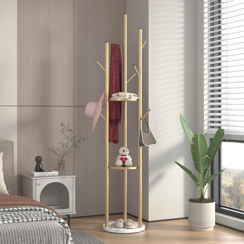 Gold coat rack independent style