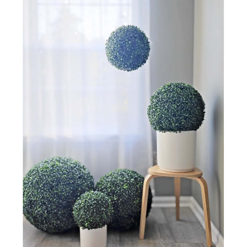 Topiaire de buis artificiel, 15 pouces, 2