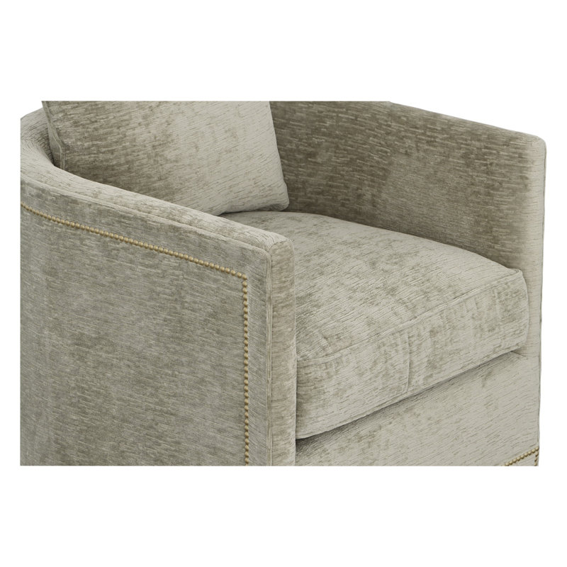 Christine Swivel Armchair, Small Aged Bronze, 3152 Putty