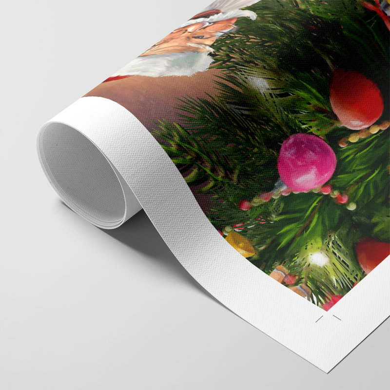 Santa's Presents - Impression sur toile seulement - NON CADRE, H 18 po x l 12 po