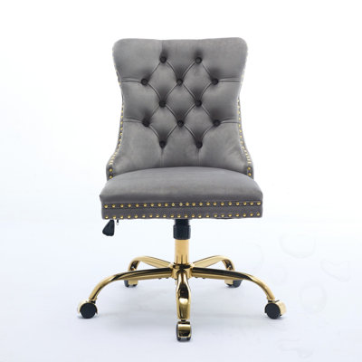 Swivel Adjustable Office Chair with Metal Base