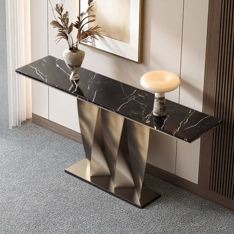 Console Modern Minimalist Art, Noir, H 31,5 po x l 39,37 po x P 13,78 po