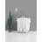 2 110l Laundry Hamper With Lid, White Cloth Basket For Clothes & , Secure Storage Cards 110l, Lid And Sorting Wide